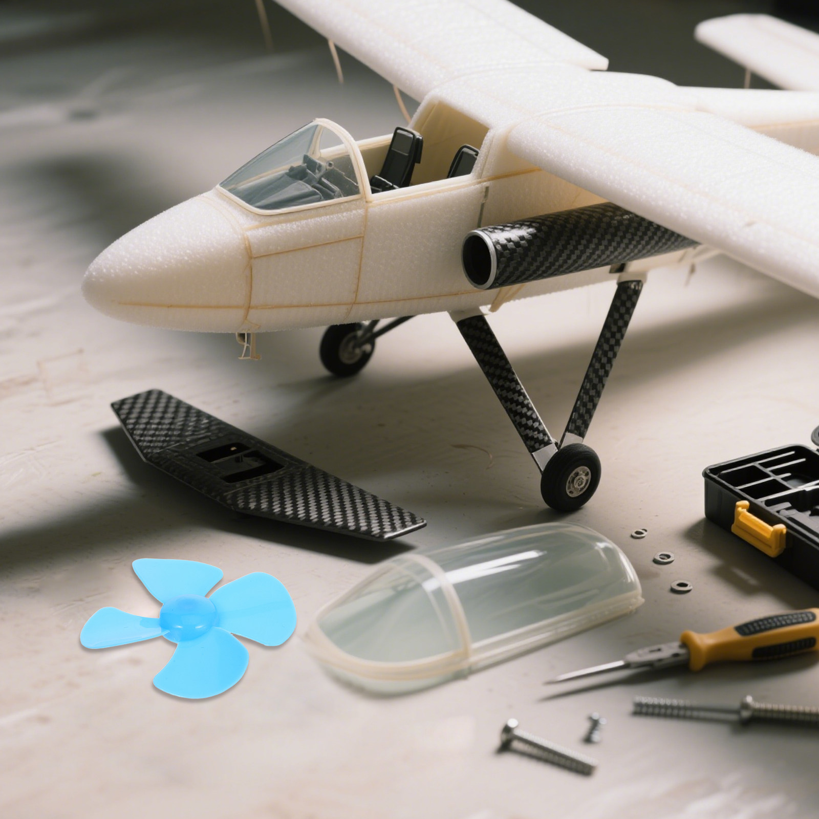 Science Experiment - 20Pcs Mini Fan Blades 60mm 4-Leaves
