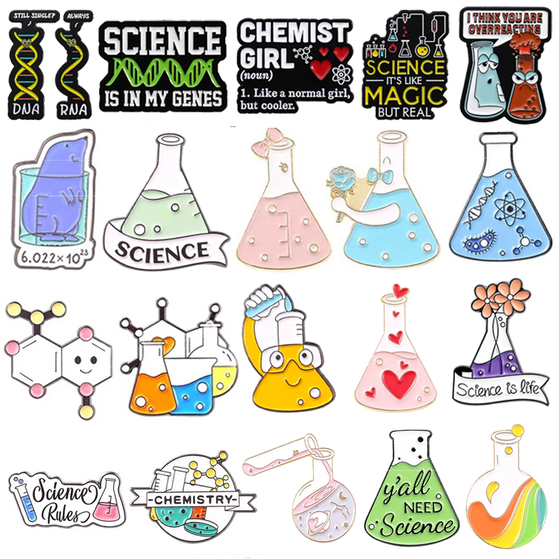 Science Enamel Pin Test Tube D - Science Experiment avaliação e preço
