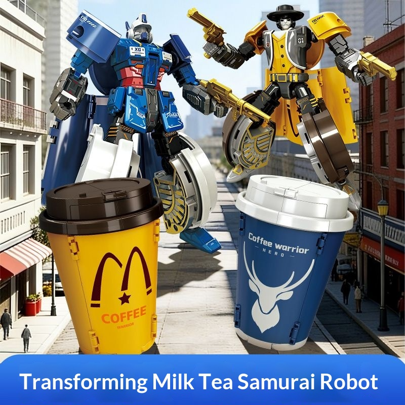 Transforming toy milk tea warr - Science Robotics avaliação e preço