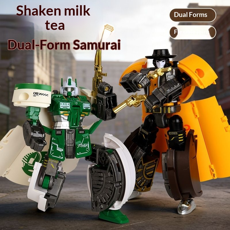 Transforming toy milk tea warr - Science Robotics avaliação e preço