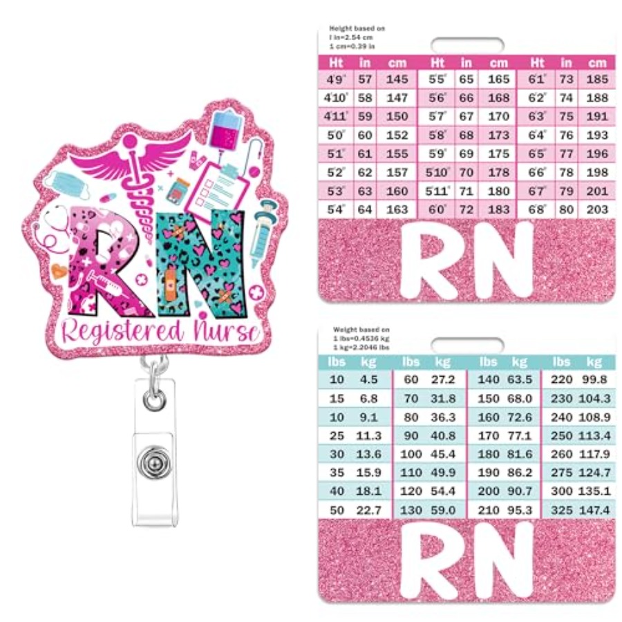 Registered Nurse Badge Reel Re - Science Buddy avaliação e preço