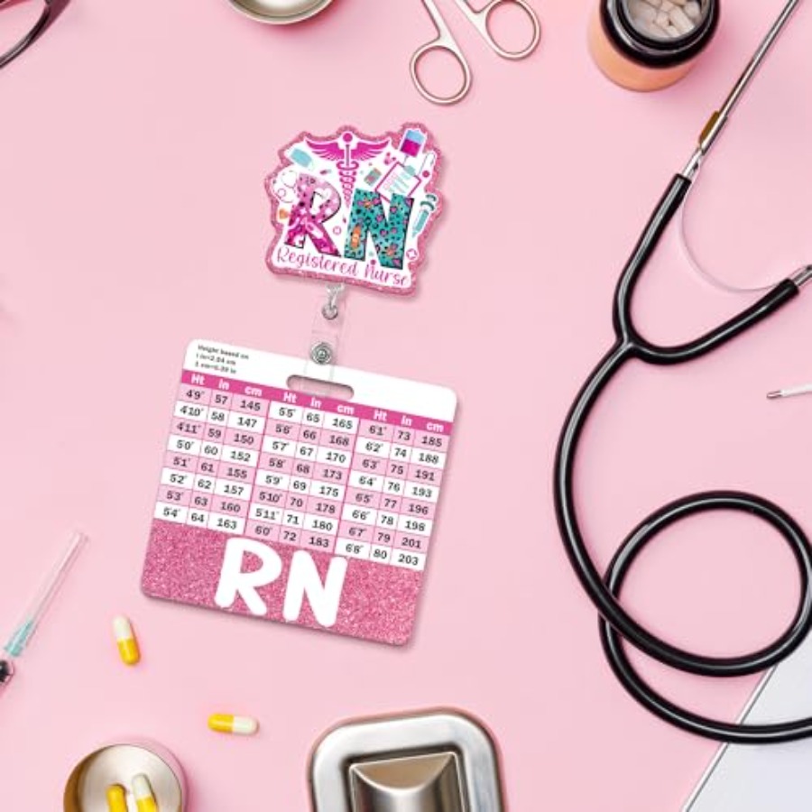 Registered Nurse Badge Reel Re - Science Buddy avaliação e preço