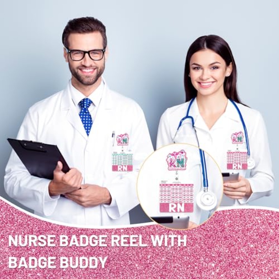 Registered Nurse Badge Reel Re - Science Buddy avaliação e preço