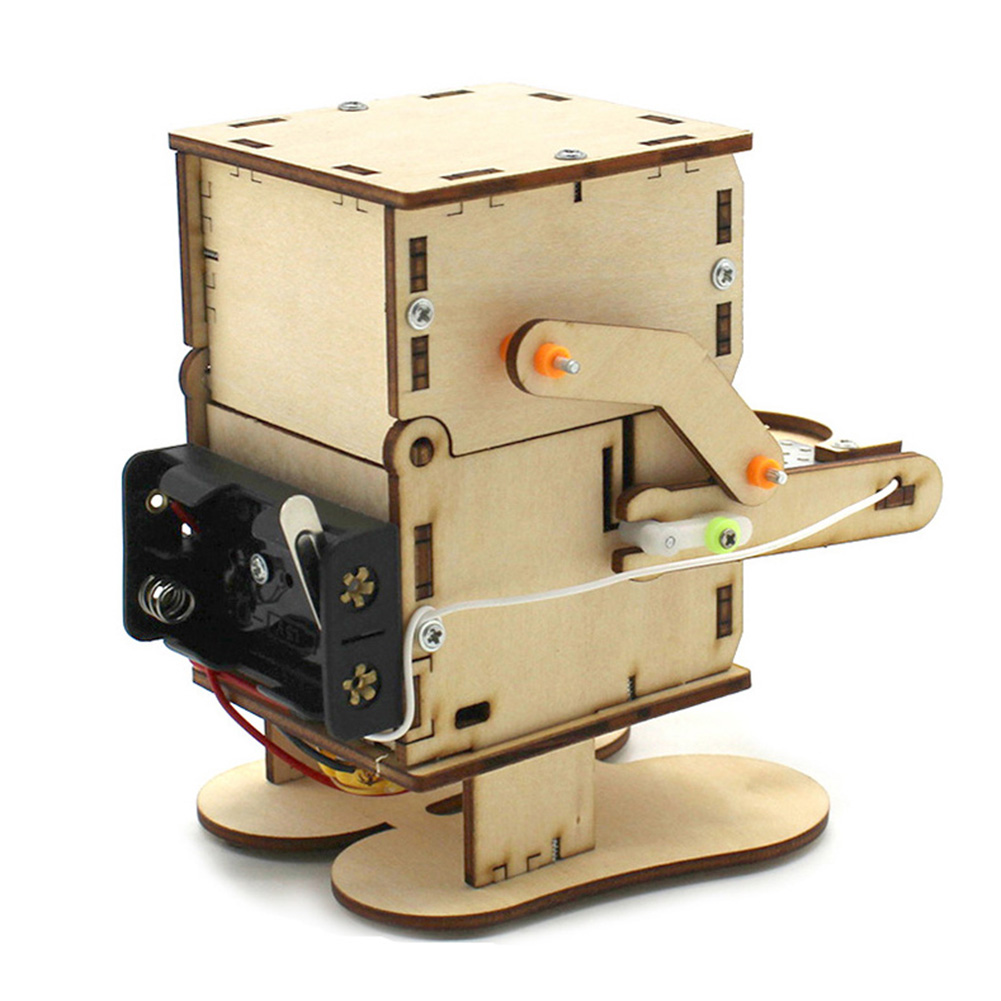 Wooden Assemble DIY Robot Eati - Science Max avaliação e preço
