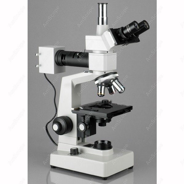 AmScope Metallurgical Trinocul - Microscope Compound 40X avaliação e preço