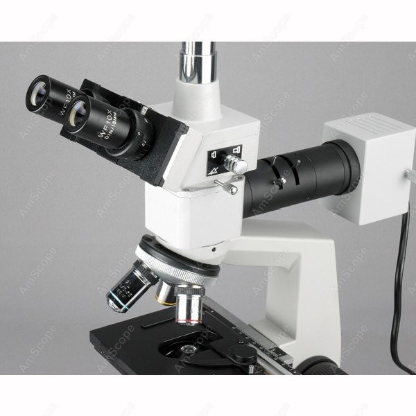 AmScope Metallurgical Trinocul - Microscope Compound 40X avaliação e preço