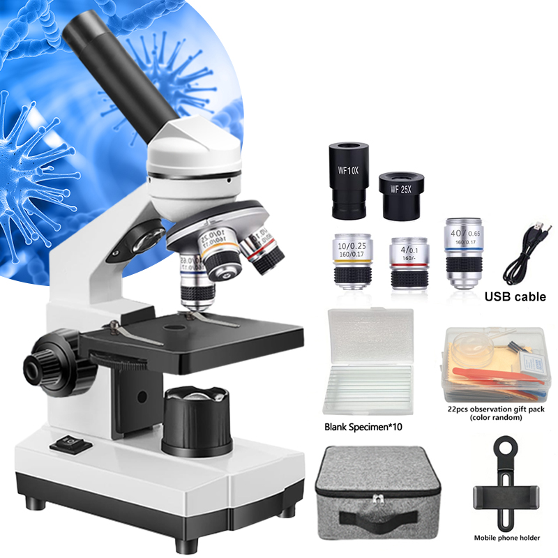 Portable Biological Optical Co - Microscope Compound 40X avaliação e preço