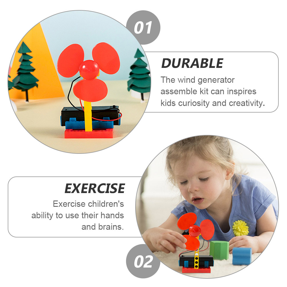 1Set Kids Wind Generator Elect - Science Experiment avaliação e preço