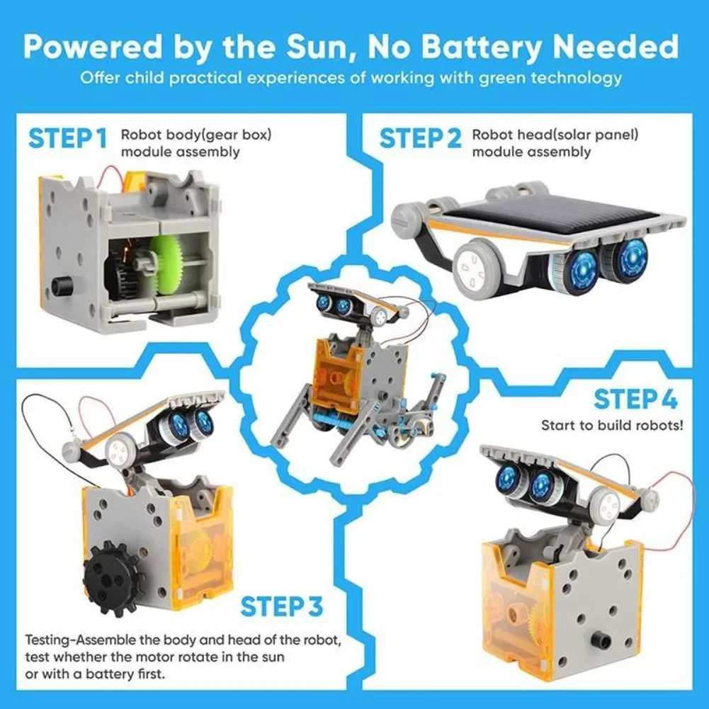 13 in 1 Solar Powered Robot Sc - Science Robotics avaliação e preço