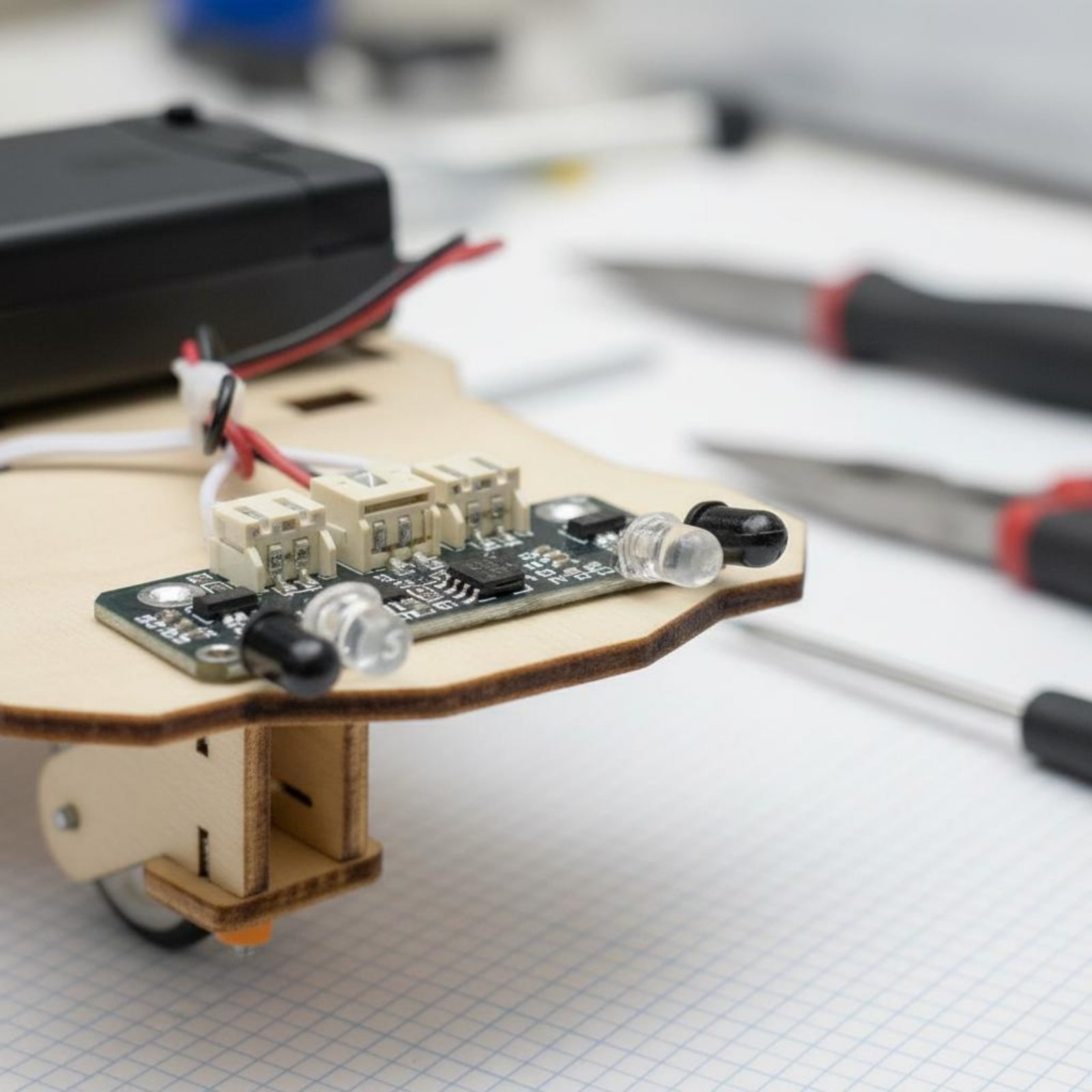 Wooden Intelligent Vehicle Kit - Science Robotics avaliação e preço